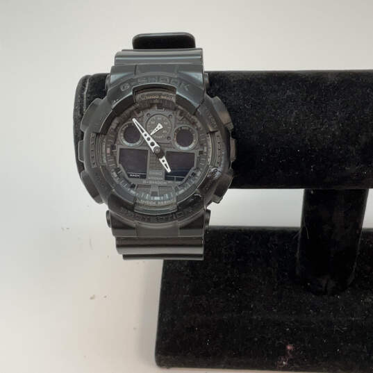 Designer Casio G-Shock GA-100 Black Water Resistant Analog Wristwatch image number 1