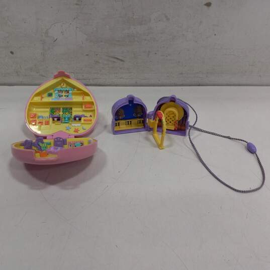 Lot of 7 Assorted Polly Pocket Playsets w/ Pieces image number 6