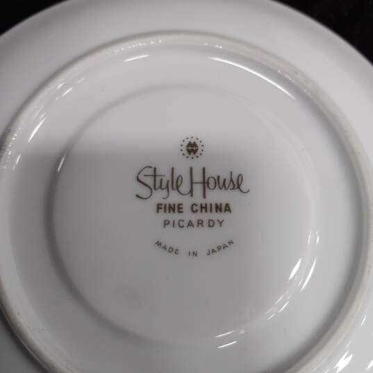 Style House Picardy Saucers 9pc Lot image number 4