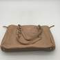 Womens Tan Leather Bottom Stud Inner Pocket Double Handle Shoulder Bag image number 1