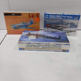 Bundle of 3 Assorted WWII Military Airplane Model Kits NIB