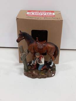 Praying Cowboy Sculpture w/ Box