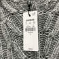 NWT Womens Gray Long Sleeve Mock Neck Cable Knit Sweater Dress Size Large image number 4