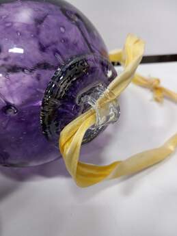 Large Blown Glass Purple Ornament alternative image