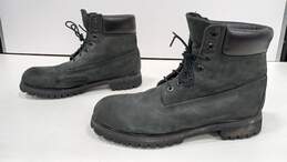 Timberlands Men's Black Nubuck Leather Boots Size 12
