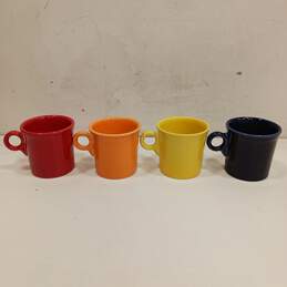 Bundle of 4 Assorted Fiesta Multicolor Ceramic Coffee Mugs