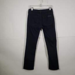 Womens Regular Fit Dark Wash Denim 5-Pocket Design Straight Leg Jeans Size 4 alternative image