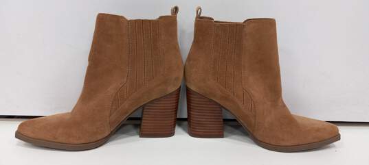 Mark Fisher Women's Brown Suede Heeled Boots Size 9 image number 2
