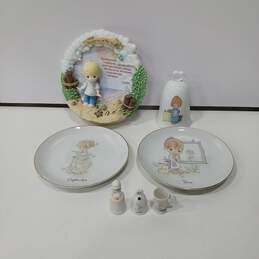7pc Enesco Precious Moments Porcelain Home Decor Bundle