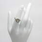 14K White Gold Quartz Diamond Accent Ring(Size 5.5)-2.4g image number 1