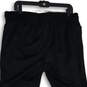 Mens Black Elastic Waist Drawstring Tapered Leg Sweatpants Size X-Large image number 3