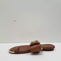 Michael Kors Leather Buckle Sandals Tan 6 alternative image