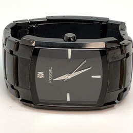 Designer Fossil FS-4159 Black Square Dial Stainless Steel Analog Wristwatch alternative image
