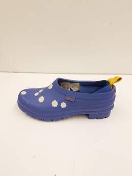 Joules Daisy Rubber Slip On Clogs Blue 5