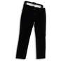 Womens Black Denim Dark Wash Pockets Stretch Straight Leg Jeans Size 12 image number 1