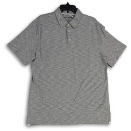 NWT Mens Gray Short Sleeve Spread Collar Pullover Polo Shirt Size L Tall