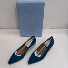Easy Spirit Pointed Slip-On Blue Leather Pump Heels Size 8.5 alternative image