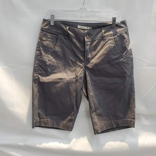 Christopher Blue Gray Cotton Blend Shorts NWT Size 10 image number 1