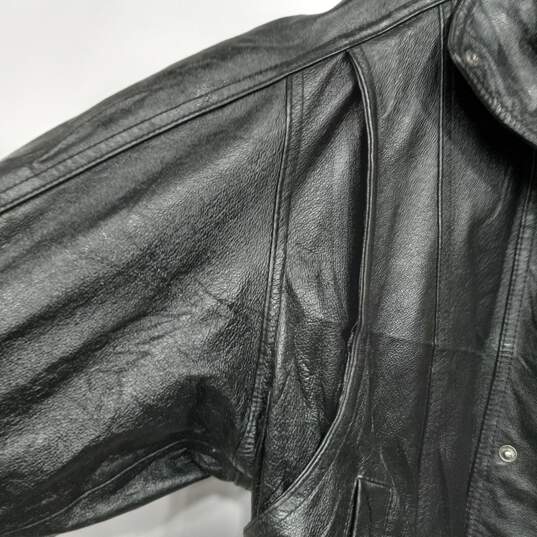 Wilsons Leather Black Jacket Men's Size M image number 4