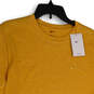 NWT Mens Yellow Dri-Fit Crew Neck Short Sleeve Pullover T-Shirt Size L image number 1