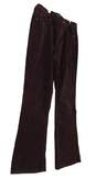 Womens Brown Pocket Corduroy Wide Leg Pants Size 10 P image number 3