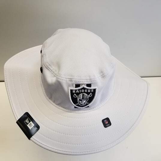 Men's New Era Las Vegas Raiders White Panama Training Hat (NWT) image number 5