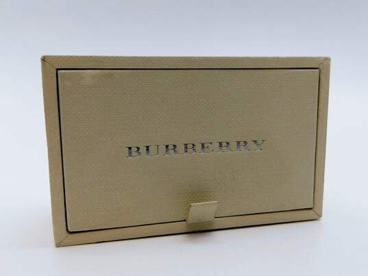 Burberry Bright Forest Green & Black Strip Inlay Resin Block Cuff Links w/ COA 11.0g image number 1