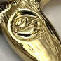 Designer Swarovski Gold-Tone Rhinestone Starfish Shape Tack Brooch Pin image number 4
