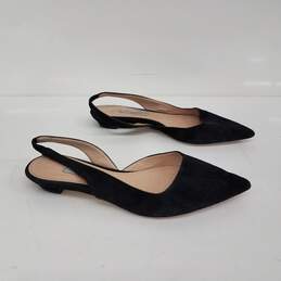 MM Lafleur Black Suede Pointed Sandals Size 36 alternative image