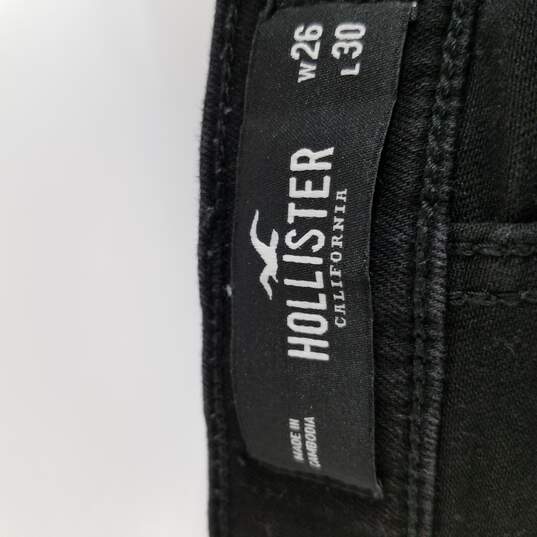 Hollister Women Black Denim Jeans XS image number 5