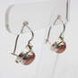 Sarda Signed Sterling Silver Pearl Earrings - 5.3g image number 2
