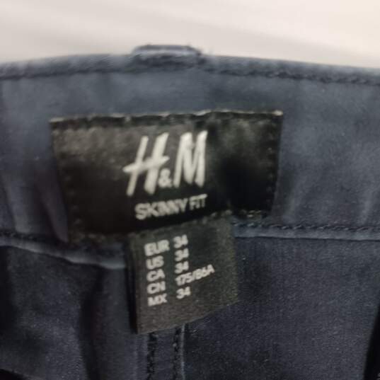 H&M Blue Skinny Fit Jeans Men's Size 34 image number 4