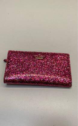 Kate Spade Glitter Bifold Long Wallet Pink