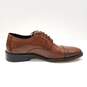 Johnston & Murphy 11566 Brown Leather Oxford Cap Toe Dress Shoes Men's Size 8.5 M image number 2