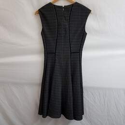 Rebecca Taylor Black Textured Knit Fit Flare Dress Women’s Size 4 alternative image