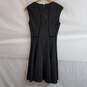 Rebecca Taylor Black Textured Knit Fit Flare Dress Women’s Size 4 image number 2