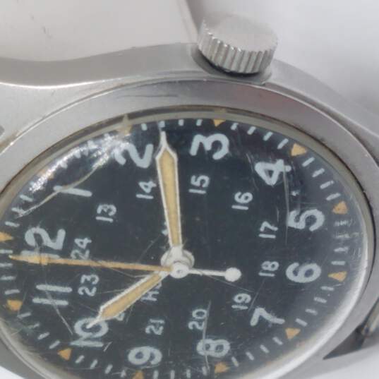 Hamilton 1977 US GI Automatic Manual Wind Up Military Issue Vintage Watch image number 2