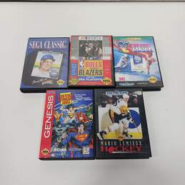 Sega Genesis Video Games Assorted 5pc Lot