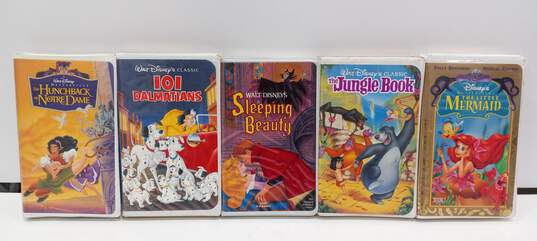 Bundle of 5 Assorted Disney Animation VHS Tapes image number 1