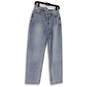 NWT Womens Blue Denim Medium Wash Stretch Pockets Straight Leg Jeans Size M image number 1