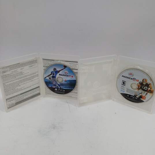 Lot of Five Assorted PlayStation 3 Madden Games image number 5