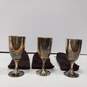 Set of 3 Metal Wine Goblets in Bags image number 1