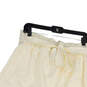 NWT Womens Ivory Flat Front Elastic Waist High Rise Paperbag Skort Size L image number 3