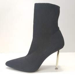 Simmi London Knit Stretch Ankle Boots Black 9
