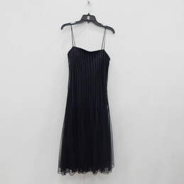 New JS Collections Women Size 10 Black Sheer Mesh Dress