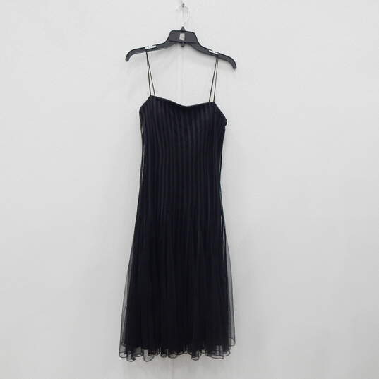 New JS Collections Women Size 10 Black Sheer Mesh Dress image number 1
