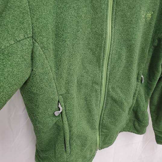 Women's Mountain Hard Wear Full Zip Green Fleece Sweatshirt Size M image number 4