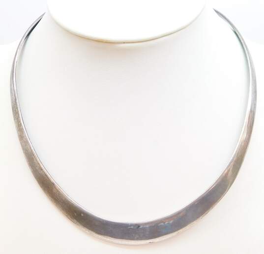 Vintage Sterling Silver Taxco Collar Necklace 34.7g image number 1