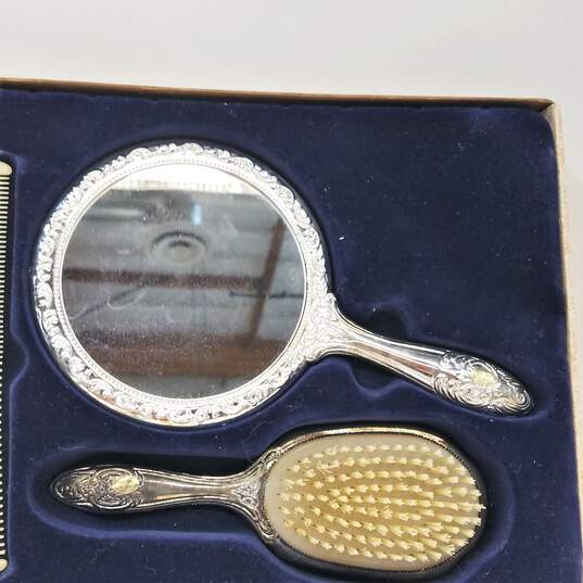 R. Morgan Collection Silver Plated Dresser Set image number 4