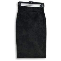 BCBGeneration Womens Black Stretch Midi Pull-On Straight & Pencil Skirt Size S